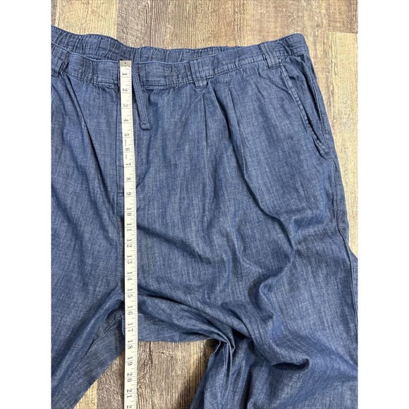 KingSize Men's 4XLB 38 Big Pants Blue Elastic WaistPockets Button Zipper - Picture 8 of 10